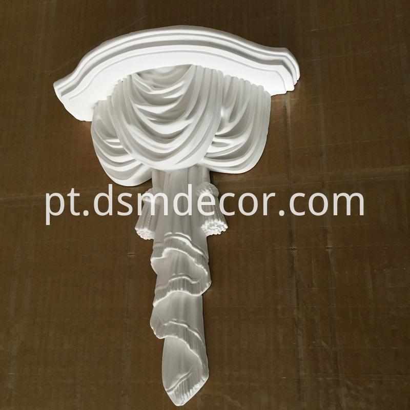 Ornamento de parede decorativo de poliuretano Polyurethane Decorative Wall Ornament